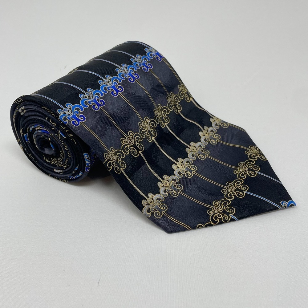 Mosaic Multicolor Geometric Silk Handmade Vintage Tie Necktie